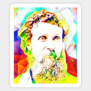 John Muir Colourful Portrait | John Muir Artwork 12 Sticker